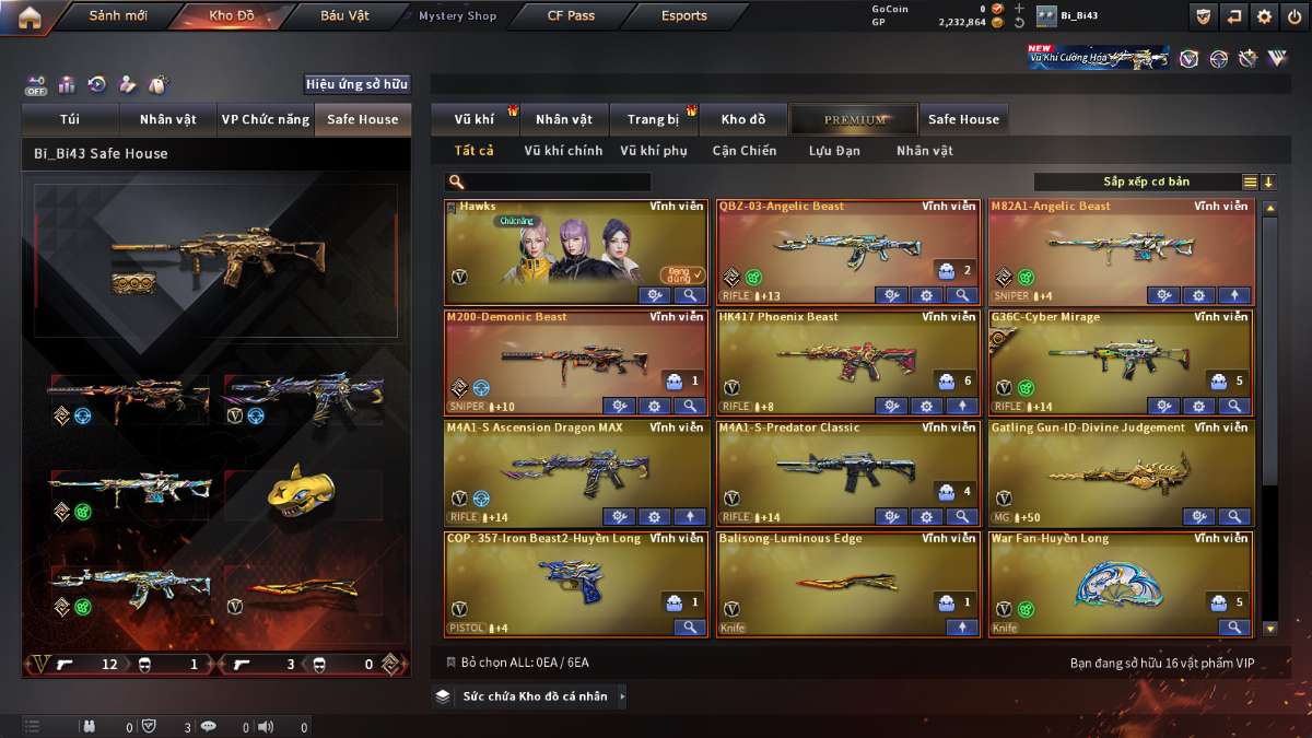 shop acc cf uy tin gia re